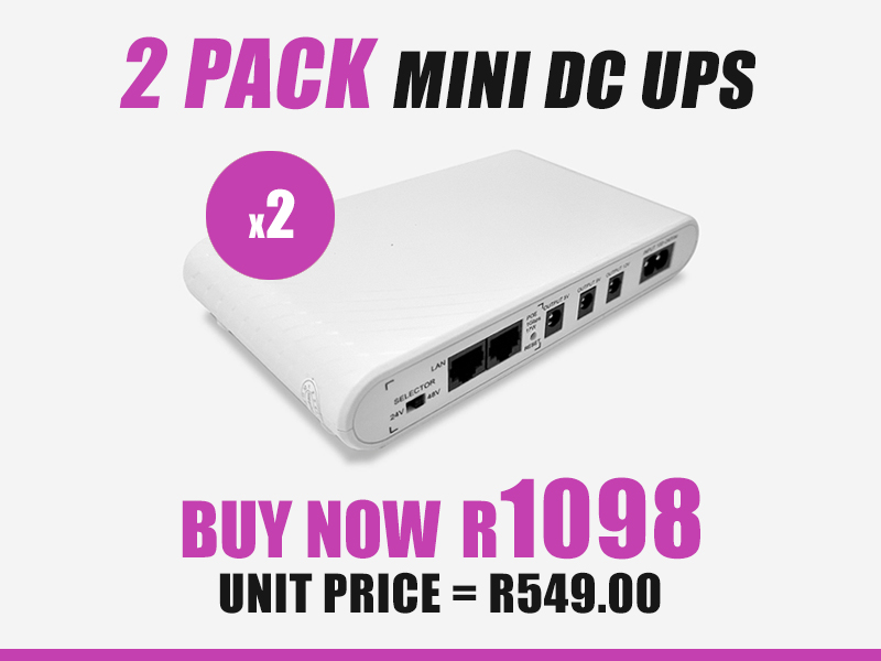 2 Pack Xdom 8800 Mini DC UPS